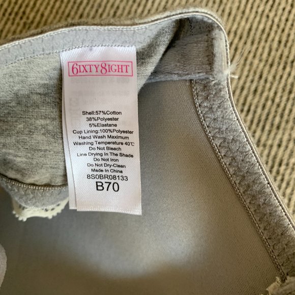 6ixty 8ight Front Closure Bra, Size B70 / 32B - Picture 3 of 3